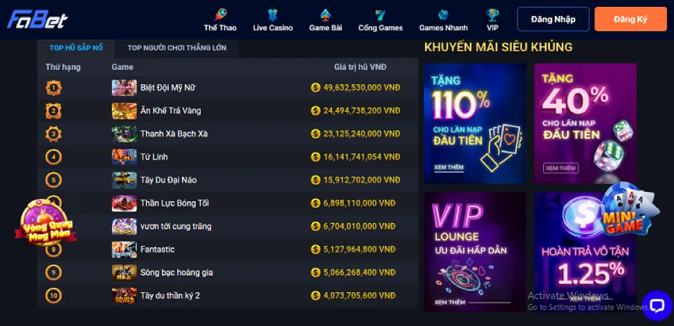 Trò chơi Baccarat tại TF88